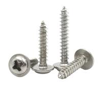 20/50/100/200 Uds M1.4 .7 M2.6 M3 .5 M4 M5 304 Cabeza Redonda Cruzada De Acero Inoxidable Con Arandela Tornillo Autorroscante(5mm,M2.6 x100pcs)