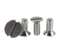 20/50/100/200 Uds M4 M5 M6 M8 M10 304 tornillo de máquina de cabeza avellanada plana ranurada roscada de acero inoxidable longitud = 16mm-100mm(16mm,M10(20pcs))