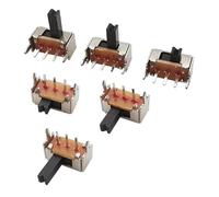 20/50/100 SK12D07VG SK12D07 Interruptor de palanca de 3 pines for PCB 1P2T Interruptor deslizante con manija, interruptor deslizante con perilla lateral, altura 2/3/4/5/6/7 mm(High 2mm,20Pcs)