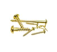 20/50/100 Tornillos De Cabeza Plana Ranurados De Latón, Kit Surtido De Tornillos De Madera Redondos Autorroscantes De Latón Puro, M1.6 M2 M2.5 M3 M3.5 M4 M5 M6(M3.5x12(100pcs))