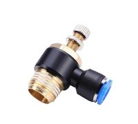 20/50/100 Uds Air SL 1/8 1/4 3/8 1/2 Control de velocidad accesorio neumático ajustable controlador válvula acelerador 4 6 8 10mm tubo manguera(Rose Red,100 PCS)