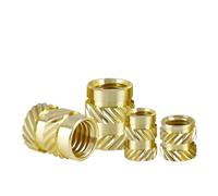 20/50/100 Uds M1.4 .6 .7 M2 .5 M3 M4 M5 Tuerca De Rosca Moleteada Inserción Latón, Moldeo Por Inyección Calor Fusión En Caliente, Cobre(5mm,M2 (OD3.2mm)50pcs)