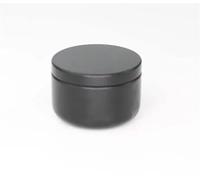20/50/80 tarros de vela de 50 ml, recipiente de aluminio for dulces, tarro cosmético, bote for crema y aceite, decoraciones for bodas, lata de metal vacía for aromaterapia(Black,100pcs)