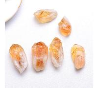 20/50 g Natural Brasil mineral de citrino cristal reparación de roca mineral colección de muestras decoración del hogar y regalos de bricolaje piedra pecera, entrega aleatoria, 50 g