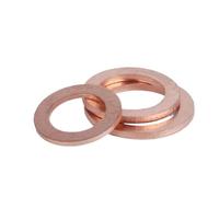 20-50 piezas M3 M4 M5 M6 M7 M8 M10 espesor 0,1 mm 0,2 mm 0,3 mm 0,5 mm Arandela de cobre delgada Cuña Anillo plano Junta Sello Arandelas lisas(M7x12 50PCS,Thickness 0.5mm)