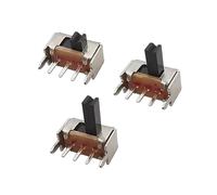 20/50 SK12D07VG SK12D07 Interruptor de palanca PCB de 3 pines, 1P2T, manija deslizante, interruptor deslizante miniatura, perilla lateral alta de 2/3/4/5/6/7 mm(High 5mm,50Pcs)