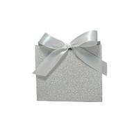 20/50 Uds caja de dulces bolsa for fiesta Chocolate espumoso favores de boda Mini paquete de papel creativo para bodas(Silver,20PCS_11.5X4.5X10CM)
