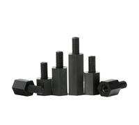 20-50 Uds Espaciador De Nailon Negro M3 M4 * L + 6mm Macho A Hembra Separador Adiabático Aislado(8mm,M3 (50pcs))
