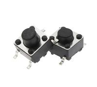 20/50 Uds interruptor SMD 6 * 6 * 4,3mm 5/6/7/8/9/10/11/12/13/14/17 6X6 4Pin táctil botón Micro interruptores de reinicio automático(6x6x11mm,50PCS)
