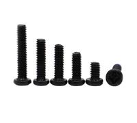 20/50 Uds M1 .2 .4 .6 M2 .5 M3 M4 Acero Al Carbono Negro/A2-70 Tornillo De Cabeza Cruzada Perno Redondo(5mm,M2 50pcs)