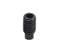 20-50 Uds M2.5 M3 M4 M5 M6 Negro 12,9 Acero DIN915 Juego De Zócalos Hexagonales Tornillo Con Punta Perro Tornillos Extremo Convexo(4mm,M2.5 50pcs)