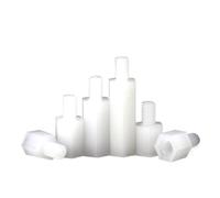 20/50 Uds M2 M2.5 M3 M4 M5 espaciador de separación hexagonal de nailon, surtido de tuercas de tornillo de cabeza redonda cruzada de plástico blanco macho hembra(6mm,M2.5 (50pcs))