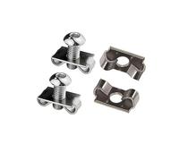 20/50 Uds M6 M8 M12 Perfil de Aluminio de la UE Sujetador elástico 2020 3030 4040 4545 Sujetador de Mariposa Montaje de Marco de Conector Integrado Cheerfully (Color : 4040 M8, Size : 50pcs)