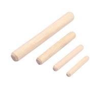 20/50 Uds pasadores de madera M5 M6 M8 M10 M12 varillas de pasadores de madera de ranura recta(M10 30pcs,40mm)