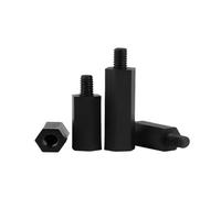 20-50 Uds. Poste De Aislamiento Perno Hexagonal Nailon Un Solo Paso Tornillo Plástico Espaciador Pc Soporte M4(25mm,M4-6mm(50pcs))
