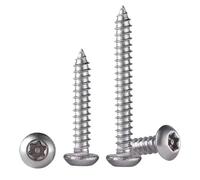 20-50 Uds. Tornillos Autorroscantes Torx Pan/cabeza Plana De Acero Inoxidable 304 Pin Seguridad A Prueba Manipulaciones Star Drive M2.9 M3.5. M4.8(Pan Head 9.5mm,M3.9-30pcs)