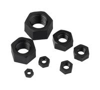 20/50 Uds tuerca hexagonal de nailon M2 M2.5 M3 M4 M5 M6 M8 M10 tuercas hexagonales de plástico blanco negro for pernos de tornillo(Schwarz,M8 20pcs)