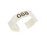 20/50Pcs Adjustable Snap-on Chicken Foot Ring Laser Print Digital Label Duck Pigeon Leg Farm Identification(Green,50pcs)