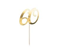 20.5Cm No.60 Gold Cake Topper