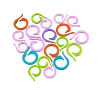 20/60/100pcs Plastic Knitting Crochet Locking Stitch Markers Circle Counting Ring Latching Craft Tool Sewing Accessory Para Costura, Tejer, Ganchillo(60pcs)