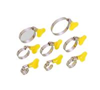 20 abrazaderas ajustables con mango for tuberías de agua de 1/2", 3/4" y 1", tuberías de gas, mangueras de gel de sílice y desagües de lavadora.(10mm-16mm)