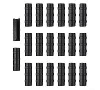 20 abrazaderas de plástico para fijación de película de invernadero, diseñadas para su uso en tubos de marco con rangos de diámetro de 19 mm a 33 mm (25 mm)