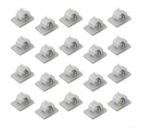 20 abrazaderas de tubería para tuberías de agua de 6 5 mm y 9 5 mm, clips de retención de fácil instalación para necesidades de fontanería (9,5 mm)