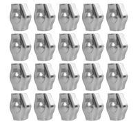 20 Abrazaderas Duplex M3 de Acero Inoxidable para Cables Metálicos de 3 mm - Abrazaderas para Tendedero, Cables, Jardín, Patio y Toldos perno en u sujetacables de acero wire rope clips