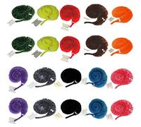 20 accesorios de gusano retorcidos, orugas retorcidas invisibles, accesorios de peluche en cuerda para el día de Mardi Gras, fiesta de carnaval, niños y gatos (10 colores)