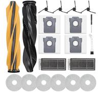 20 accesorios para Dreame X50 Ultra/Master, L40s Pro Ultra, L50s Pro Ultra, L50 Ultra, Mova V50 Ultra, Matrix10 Ultra, 2 cepillos principales, 4 bolsas para el polvo, 6 almohadillas de limpieza, 2