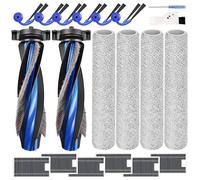 20 Accesorios para ECOVACS DEEBOT X12 OmniCyclone/X12/T90 Pro Omni: 2 Cepillos Principales, 6 Cepillos Laterales,6 Filtro,4 Rodillos de Fregado,1 Cepillo de Limpieza,1 Destornillador