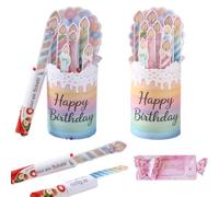 20 adhesivos chocolate compatibles Duplo kit DIY cumpleaños stickers | Kit de adhesivos DIY para decoración de barritas de chocolate - idea creativa de regalo de cumpleaños