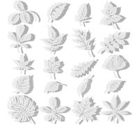 20 Adhesivos de Ventana Anticolisión de Gran Tamaño Pegatinas en Forma de Hojas Surtidas Calcomanía de Ventana Transparente de Alerta de Pájaro Prevenir Choques de Personas y Aves en Ventana Vidrio