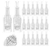 20 agujas microneedling 12 plumas, sustitución dermaPen de repuesto, reemplazo de nano-pin para dermapen, cartuchos de micro nano agujas, cartuchos, repuestos para microagujas eléctricas