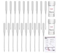 20 agujas universales para máquina de coser, agujas de coser para máquina de coser Brother Janome Singer