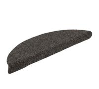 20 alfombrillas autoadhesivas de polipropileno semicircular antracita (56 x 17 x 3 cm), reducen el ruido, lavables a máquina, para uso en interiores