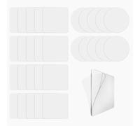 20 Almohadillas Adhesivas Cuadradas De Doble Cara, 10 Almohadillas Adhesivas Redondas De Doble Cara, Cinta Adhesiva Transparente De Doble Cara, Cinta Adhesiva Reutilizable