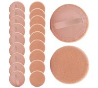 20 almohadillas de polvo para polvo facial, almohadillas de maquillaje suaves y esponjosas con cinta, 2, 36 esponjas de ajuste multiusos lavables y respetuosas con la piel para prensadas sueltas