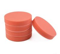 20 almohadillas de pulido de esponja plana de 125 mm para pulidora y pulidora de coche, almohadillas de pulido de cera naranja, compatibles con pulidoras de máquina de 125 mm