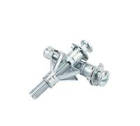 20 anclajes metálicos resistentes para pared hueca con tornillos, M4 M5 M6 M8, para puertas huecas, chapa y paneles finos(M4*21)
