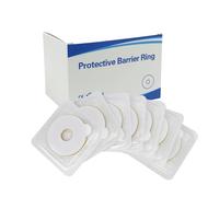 20 anillos de barrera moldeables para ostomía, 5 cm de diámetro, 4 mm de grosor, suministros de ostomía hidrocoloide médica, anillos de barrera sin fugas para bolsa de ostomía, bolsas de colostomía,