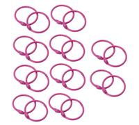 20 anillos de hojas sueltas metal, 30 mm, anillas for libros bricolaje, anillo for carpeta for tarjetas flash, índice, folletos, multicolor disponible(Roze)