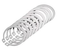 20 Anillos De Retención Externos De Acero Inoxidable 304, Tono Plateado, De 34/35/36/37/38/40/42/45/47/48 Mm, Aptos For Rodamientos, Grosor 1,5 Mm.(37mm)