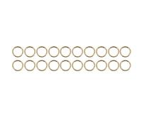 20 Anillos Redondos con Resorte de gatillo, 1,57 Pulgadas de diámetro, 0,2 Pulgadas de Grosor, Hebilla Redonda a presión, Cierre Seguro de Cobre Fuerte para Bolso, joyería, (Oro)