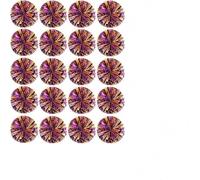 20 animadoras pompones, animadoras de 25 centímetros pompones con mango de palo pompones para animadoras espirituales del equipo deportivo de danza de la escuela (Púrpura + Oro)