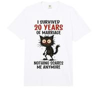 20 Aniversario de Boda, sobreviví a 20 años de Matrimonio Comfort Colors Adult Heavyweight T-Shirt