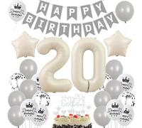 20 años cumpleaños decoración beige,20 años globo boho,Decoración cumpleaños 20 Mujer Hombre,Globos 20 años cumpleaños beige gris,Globos Cumpleãnos 20 años beige gris,Decoracion 18 Cumpleaños Mujer