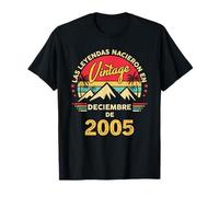 20 Años Cumpleaños Vintage Nacido En Diciembre 2005 Camiseta