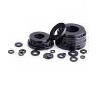 20 arandelas de nailon negras - M2 M2.5 M3 M4 M5 M6 M8 M10 M12 M14 M16 M18 M20, juntas espaciadoras planas(M5x10x1mm)