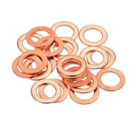 20 arandelas planas de cobre M10 de varios tamaños(M10x20x1.2mm)